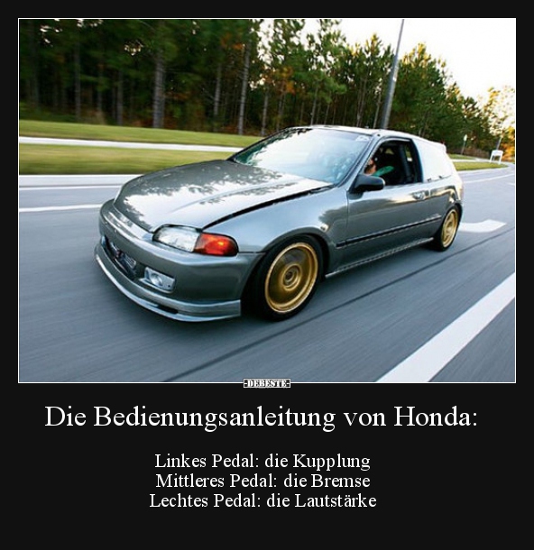 Die Bedienungsanleitung von Honda.. - Lustige Bilder | DEBESTE.de