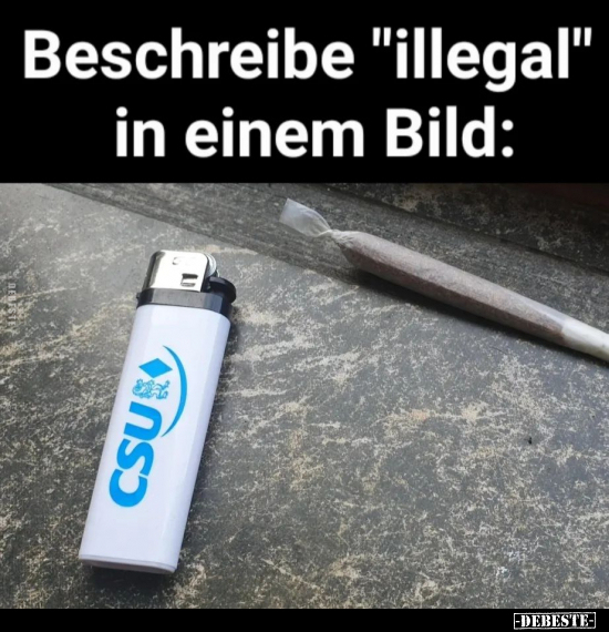 Beschreibe "illegal" in einem Bild.. - Lustige Bilder | DEBESTE.de