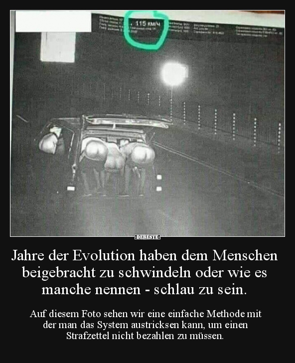 Jahre der Evolution haben dem Menschen beigebracht zu.. - Lustige Bilder | DEBESTE.de