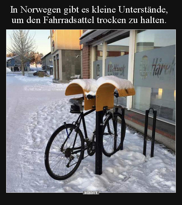 In Norwegen gibt es kleine Unterstände, um den.. - Lustige Bilder | DEBESTE.de