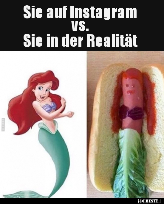 Sie auf Instagram vs. Sie in der Realität.. - Lustige Bilder | DEBESTE.de