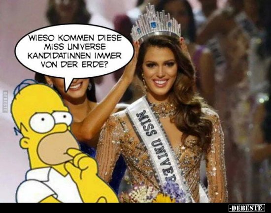 Wieso kommen diese Miss Universe Kandidatinnen immer von.. - Lustige Bilder | DEBESTE.de