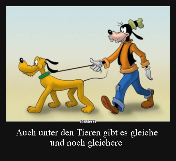 Auch unter den Tieren gibt es gleiche und noch gleichere.. - Lustige Bilder | DEBESTE.de