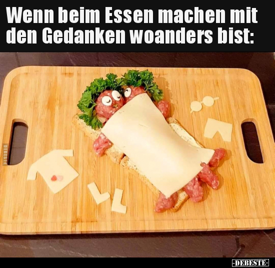 Wenn beim Essen machen mit den Gedanken woanders bist.. - Lustige Bilder | DEBESTE.de