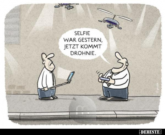 Selfie war gestern, jetzt kommt Drohne... - Lustige Bilder | DEBESTE.de
