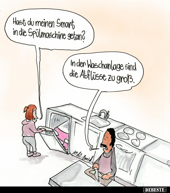Hast du meinen Smart in die Spülmaschine getan?.. - Lustige Bilder | DEBESTE.de