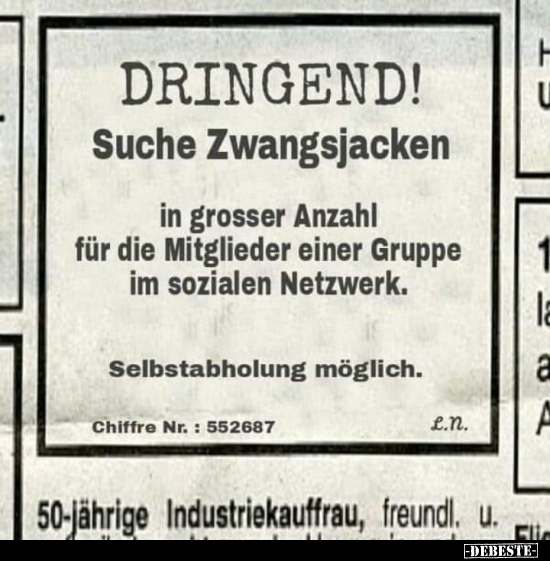 DRINGEND! Suche Zwangsjacken.. - Lustige Bilder | DEBESTE.de