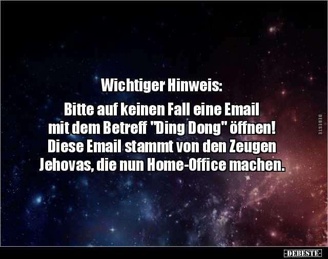 Wichtiger Hinweis: Bitte auf keinen Fall eine Email.. - Lustige Bilder | DEBESTE.de