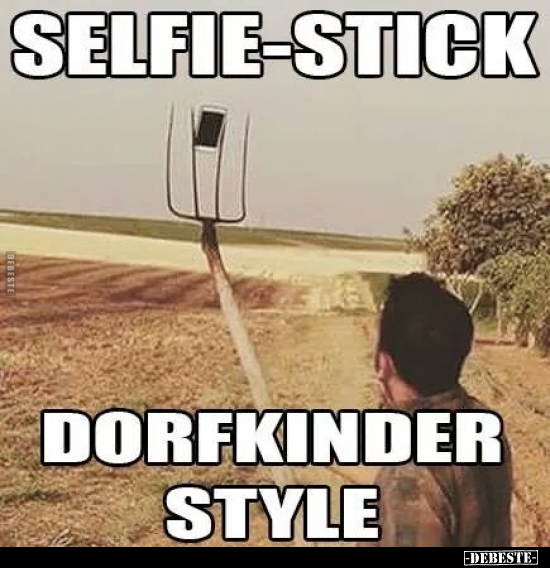 Selfie-Stick - Dorfkinder Style... - Lustige Bilder | DEBESTE.de