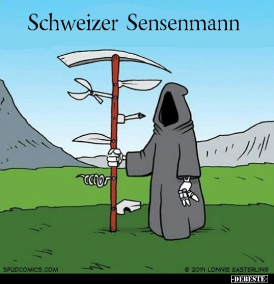 Schweizer Sensenmann.. - Lustige Bilder | DEBESTE.de
