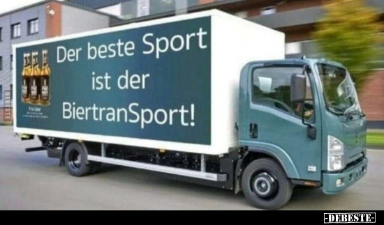 Der beste Sport ist der BiertranSport!.. - Lustige Bilder | DEBESTE.de