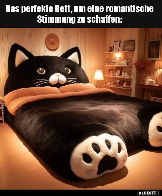 Das perfekte Bett, um eine romantische Stimmung zu.. - Lustige Bilder | DEBESTE.de