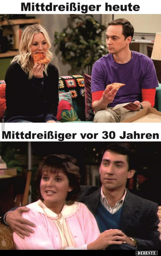 Mittdreißiger heute / Mittdreißiger vor 30 Jahren.. - Lustige Bilder | DEBESTE.de