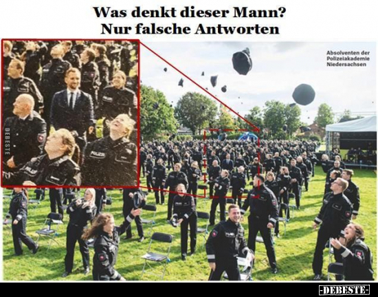 Was denkt dieser Mann? Nur falsche Antworten.. - Lustige Bilder | DEBESTE.de