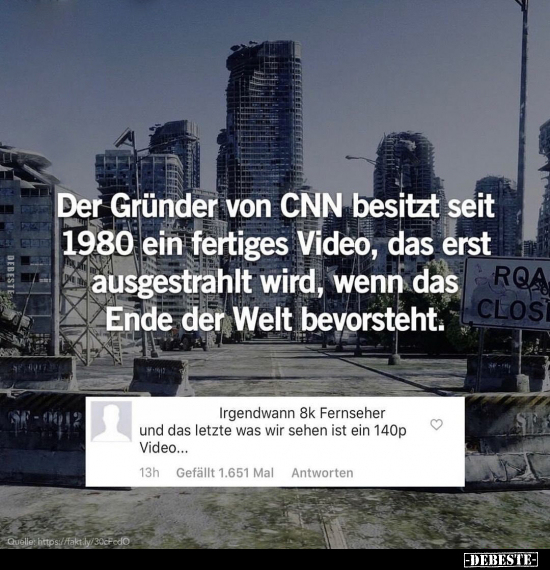 Der Gründer von CNN besitzt seit 1980 ein fertiges Video.. - Lustige Bilder | DEBESTE.de
