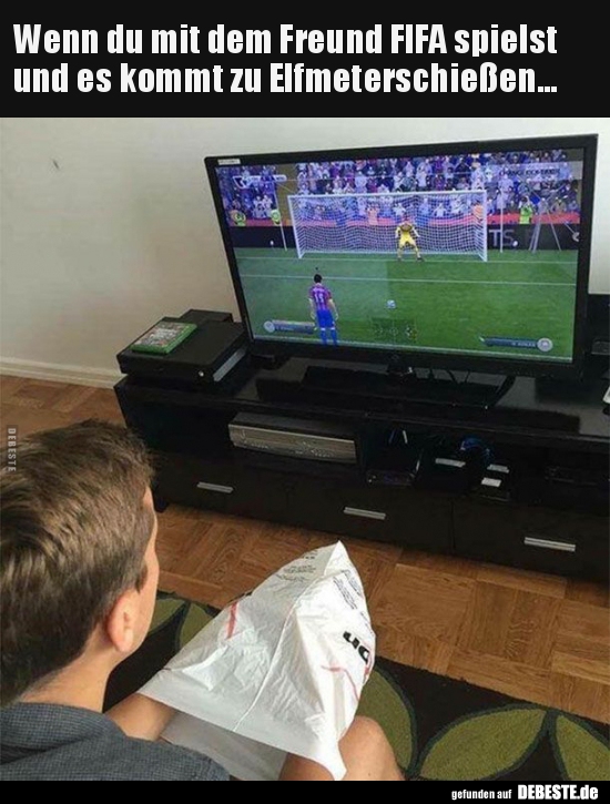 Wenn du mit dem Freund FIFA spielst und es kommt zu.. - Lustige Bilder | DEBESTE.de