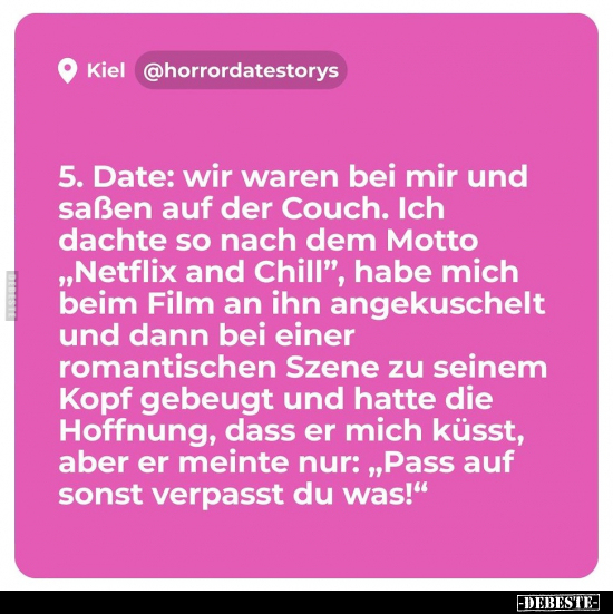 5. Date: wir waren bei mir und saßen auf der Couch.. - Lustige Bilder | DEBESTE.de