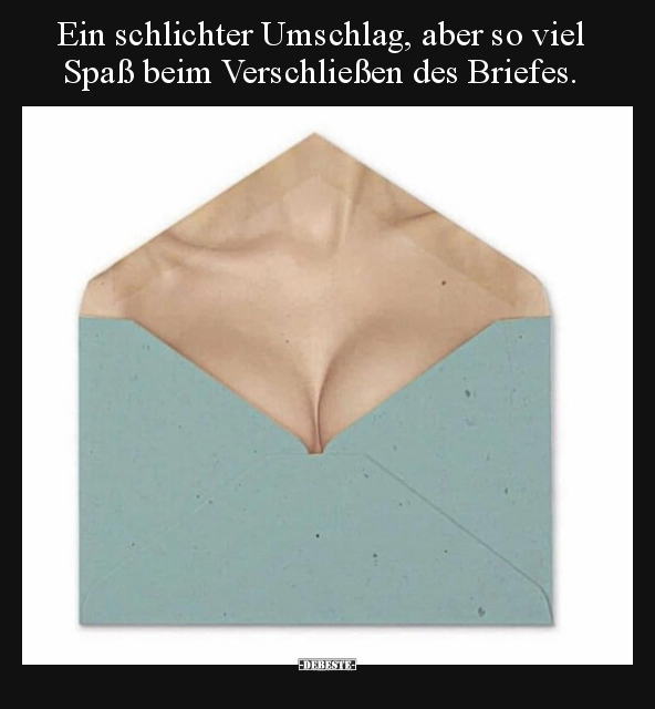 Ein schlichter Umschlag, aber so viel Spaß beim.. - Lustige Bilder | DEBESTE.de