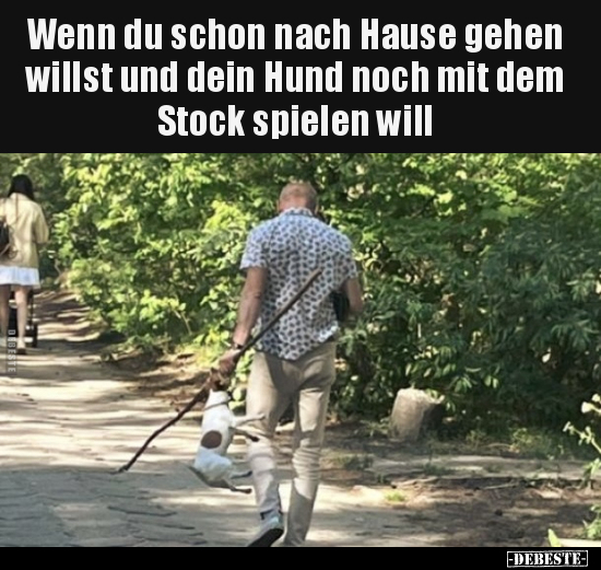Wenn du schon nach Hause gehen willst und dein Hund noch.. - Lustige Bilder | DEBESTE.de