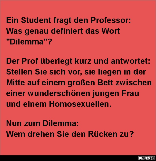 Ein Student fragt den Professor.. - Lustige Bilder | DEBESTE.de