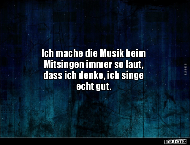 Ich mache die Musik beim Mitsingen immer so laut, dass.. - Lustige Bilder | DEBESTE.de