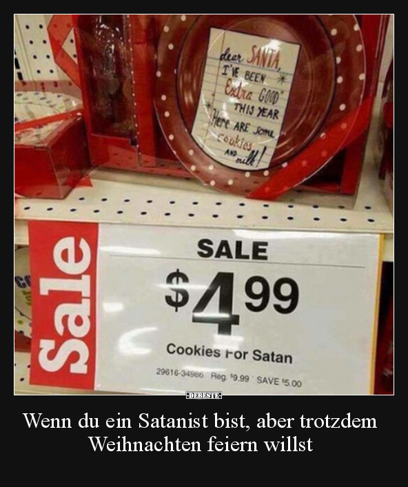 Wenn du ein Satanist bist, aber trotzdem Weihnachten.. - Lustige Bilder | DEBESTE.de