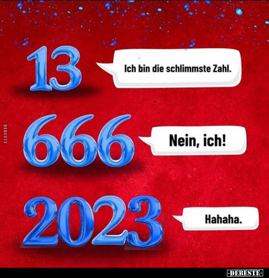 Ich bin die schlimmste Zahl... - Lustige Bilder | DEBESTE.de