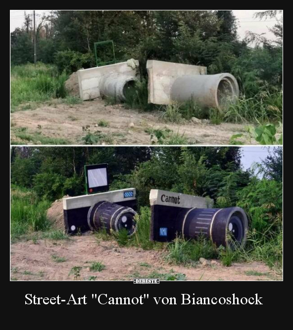 Street Art Cannot Von Biancoshock DEBESTE De