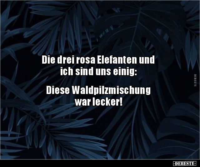 Die drei rosa Elefanten und ich sind uns.. - Lustige Bilder | DEBESTE.de