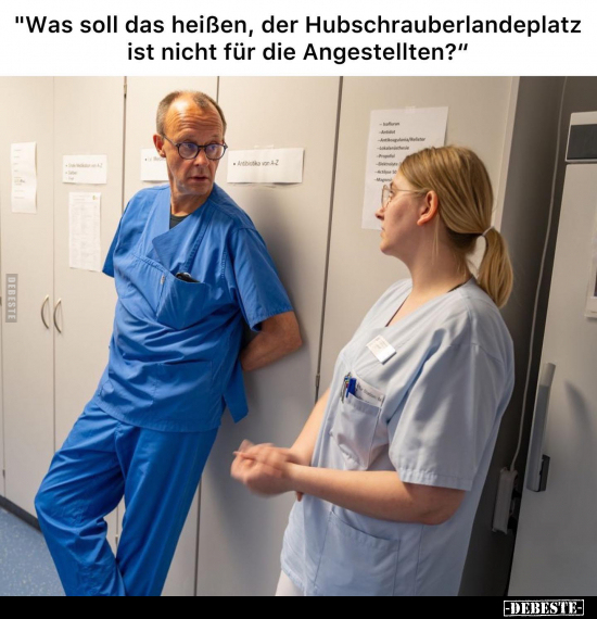 "Was soll das heißen, der Hubschrauberlandeplatz ist nicht.." - Lustige Bilder | DEBESTE.de
