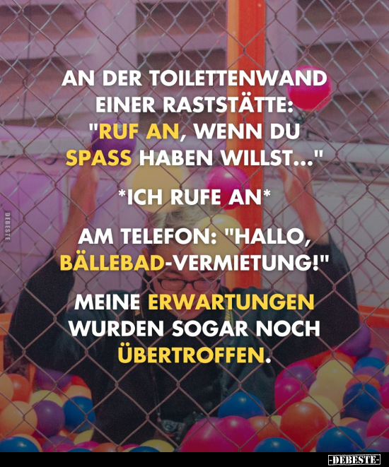 An der Toilettenwand einer Raststätte:.. - Lustige Bilder | DEBESTE.de