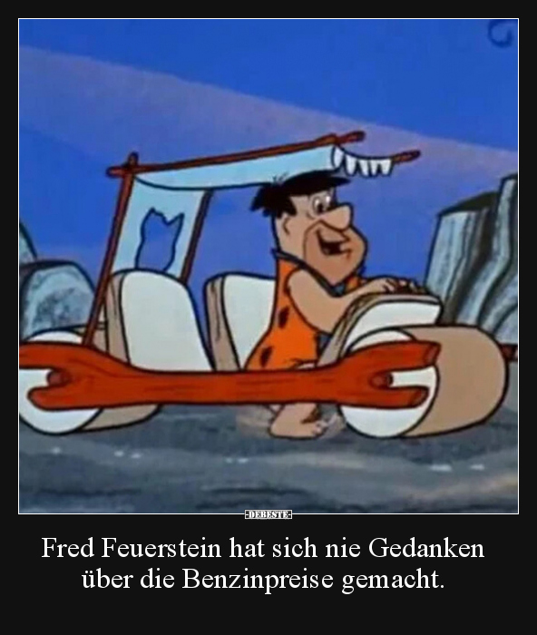 Fred Feuerstein hat sich nie Gedanken über die.. - Lustige Bilder | DEBESTE.de
