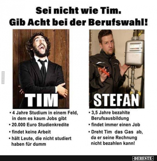 Sei nicht wie Tim.. - Lustige Bilder | DEBESTE.de