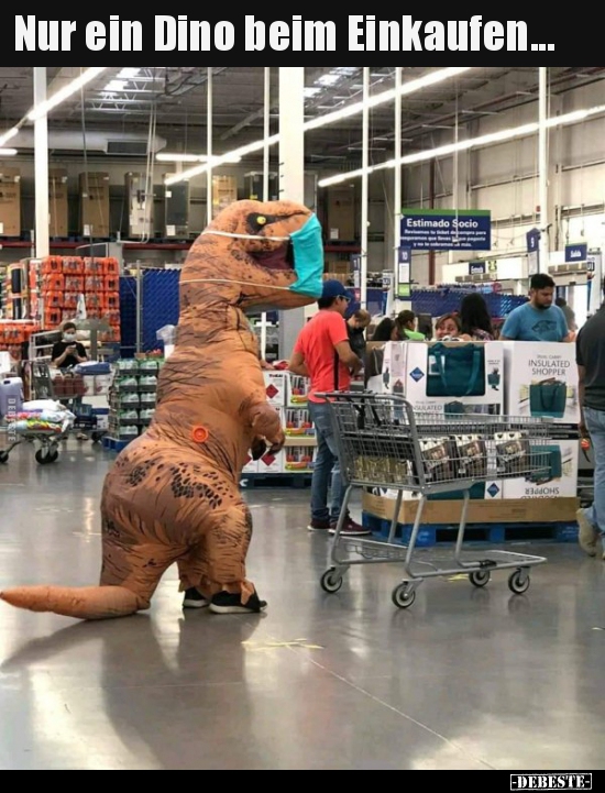 Nur ein Dino beim Einkaufen... - Lustige Bilder | DEBESTE.de
