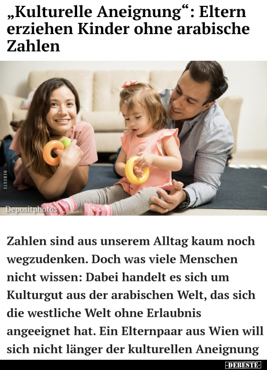 "Kulturelle Aneignung": Eltern erziehen Kinder ohne.. - Lustige Bilder | DEBESTE.de