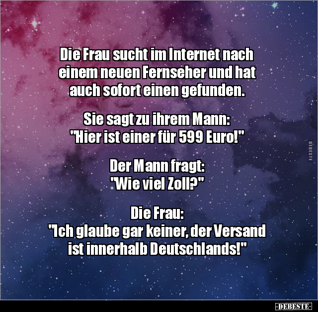 Die Frau sucht im Internet nach einem neuen Fernseher und.. - Lustige Bilder | DEBESTE.de