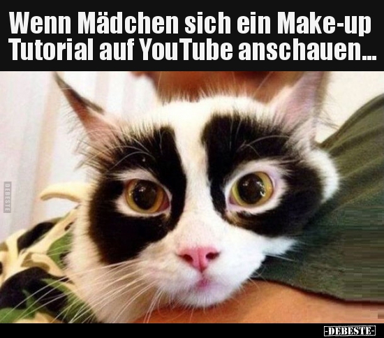 Wenn Mädchen sich ein Make-up Tutorial auf YouTube.. - Lustige Bilder | DEBESTE.de