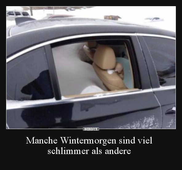 Manche Wintermorgen sind viel schlimmer als andere.. - Lustige Bilder | DEBESTE.de