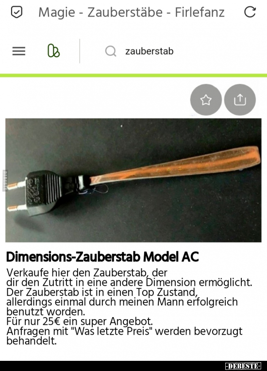 Dimensions-Zauberstab Model AC.. - Lustige Bilder | DEBESTE.de