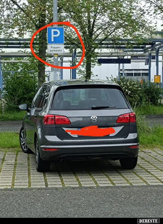 Frauenparkplatz.. - Lustige Bilder | DEBESTE.de