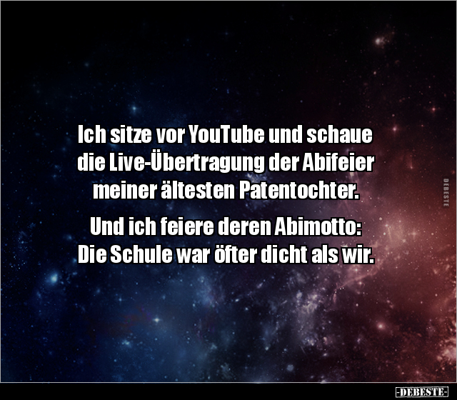 Ich sitze vor YouTube und schaue die Live-Übertragung der.. - Lustige Bilder | DEBESTE.de