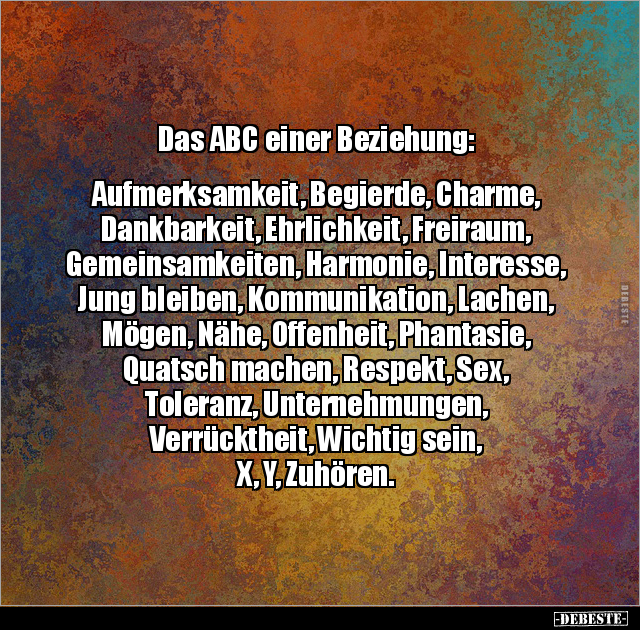 Das ABC einer Beziehung.. - Lustige Bilder | DEBESTE.de