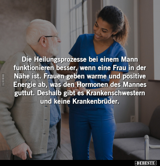 Die Heilungsprozesse bei einem Mann funktionieren besser.. - Lustige Bilder | DEBESTE.de