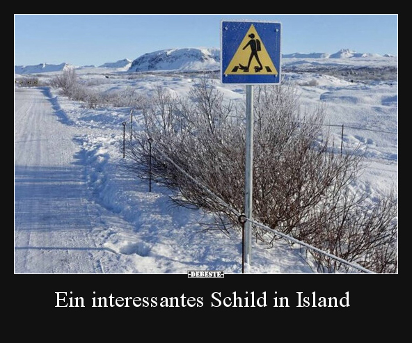 Ein interessantes Schild in Island.. - Lustige Bilder | DEBESTE.de