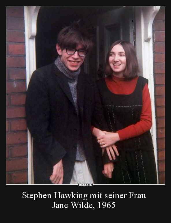 Stephen Hawking mit seiner Frau Jane Wilde, 1965.. - Lustige Bilder | DEBESTE.de