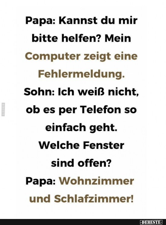 Papa: Kannst du mir bitte helfen? - Lustige Bilder | DEBESTE.de