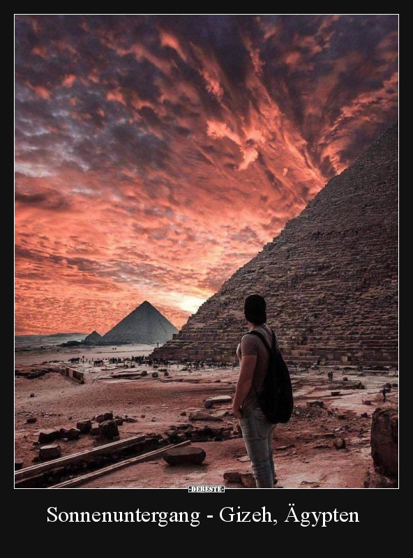 Sonnenuntergang - Gizeh, Ägypten.. - Lustige Bilder | DEBESTE.de
