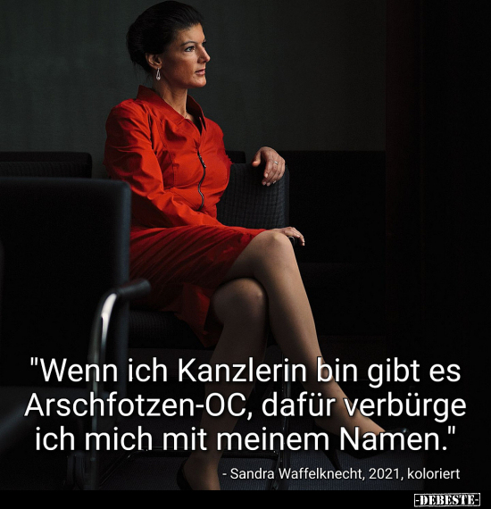 "Wenn ich Kanzlerin bin gibt es Arschfotzen-OC.." - Lustige Bilder | DEBESTE.de