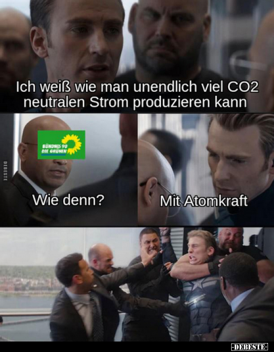 Ich weiß wie man unendlich viel CO2 neutralen Strom.. - Lustige Bilder | DEBESTE.de