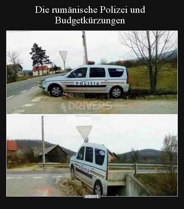 Die rumänische Polizei und Budgetkürzungen.. - Lustige Bilder | DEBESTE.de